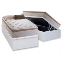 Cama Box Baú CRC Solteiro +Colchão Molas Master Pocket Inspiracion Herval -