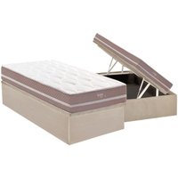 Cama Box Baú CRC Solteiro +Colchão Molas Livorno Herval 88