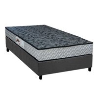 Conjunto Box Solteiro: Colchão Espuma Paropas D23 AG65 Royalle Rustico + Base CRC Suede Gray (88x188)