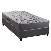 Cama Box CRC Solteiro +Colchão Ortopédico Black Herval 78