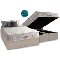 Cama Box Baú CRC King +Colchão Magnético Confort Anjos 193x203