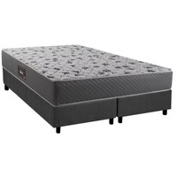 Cama Box CRC Queen +Colchão Ortopédico Black Herval 158x198