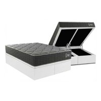 Cama Box Baú Queen + Colchão Ortopédico Kappesberg Grise