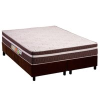 Cama Box CRC Queen +Colchão Ortopédico Orthoface Polar 158