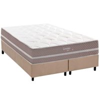 Cama Box CRC Queen +Colchão Molas Livorno Herval 158x198