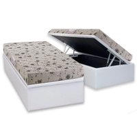 Cama Box Baú CRC Solt +Colchão Espuma D26 Sueño Herval 88
