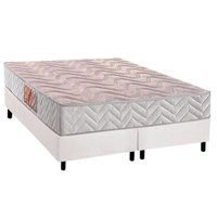 Conjunto Box Queen: Colchão Espuma Paropas D28 Pasquale Clean + Base CRC Corano White (158x198)