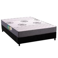 Cama Box CRC Viúva +Colchão Espuma D45 Pérola Polar 128x188