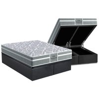 Cama Box Baú CRC King +Colchão Ortopédico Tech1000 Probel -