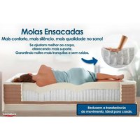 Cama Box CRC Solteiro +Colchão Molas Freedom Ortobom 88x188