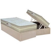 Cama Box Baú CRC Solt +Colchão Ortopédico Master Paropas 88