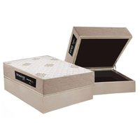 Cama Box Baú CRC Casal +Colchão Ortopédico Plus Inovaflex -