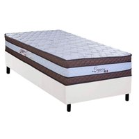 Cama Box CRC Solteiro +Colchão Molas Legacy Paropas 88x188