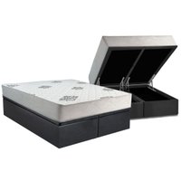 Cama Box Baú CRC Queen +Colchão Ortopédico Comfort Inovaflex -
