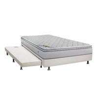 Cama Box c/Aux CRC Casal +Colchão Molas Luck Luckspuma 138