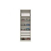 Módulos de Quarto Seletto Guarda Roupa c/ 2 Portas c/ Espelho MC09 Areia/Jequitibá - Henn