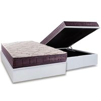Cama Box Baú CRC Casal +Colchão Molas Inverno/Verão Kappesberg -