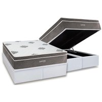 Cama Box Baú Queen + Colchão Molas Inovaflex Essential