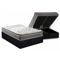 Cama Box Baú CRC King +Colchão Molas Master Pocket Serene Kappesberg 193