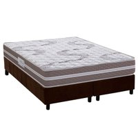 Cama Box CRC Queen +Colchão Espuma D33 Long Live Herval 158