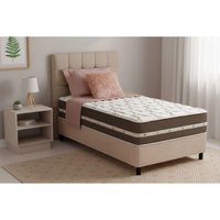 Cama Box Queen + Colchão Molas Anjos Classic Brown