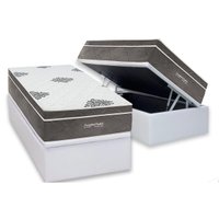 Cama Box Baú CRC Solt +Colchão Molas Essential Inovaflex 88
