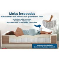 Colchão Queen Molas SuperPocket Ortobom Ensacadas Airtech 158x198x35