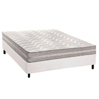 Conjunto Box Casal: Colchão Espuma Paropas D28 / Master AG80 Prata Double Face 17 + Base CRC Corano White (138x188)
