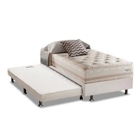 Cama Box c/Aux CRC Solteiro +Colchão Molas Scotland Herval -