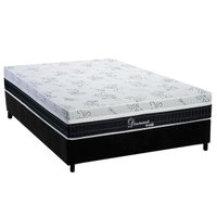 Cama Box CRC Casal +Colchão Molas Diamond Polar 138x188