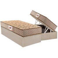 Cama Box Baú CRC Solt +Colchão Ortopédico Royalle Paropas 88