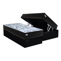 Cama Box Baú CRC Solteiro +Colchão Molas Life Gold Paropas -