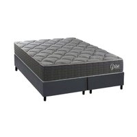 Cama Box CRC Queen +Colchão Ortopédico Grise Kappesberg 158