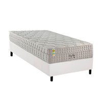 Cama Box Solteiro: Colchão Molas Pocket Ensacadas D Angelis Anjos King Best New Clean + Base CRC Corano White (88x188)