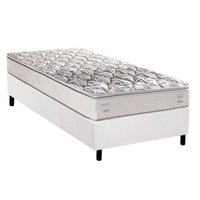 Conjunto Box Solteiro: Colchão Espuma Herval AG65 Santorini C1604 + Base CRC Corano White (88x188)