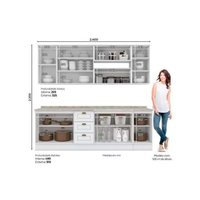 Cozinha Completa Henn 10 Peças Americana C5P31 Branco
