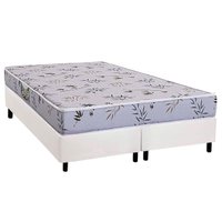 Conjunto Box Queen: Colchão Espuma Herval D28 St. Louis + Base CRC Corano White (158x198)