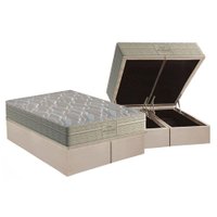 Cama Box Baú CRC Queen +Colchão Ortopédico Tech2000 Probel -