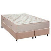 Cama Box CRC Queen +Colchão Molas Orthotel SLX Ortobom 158