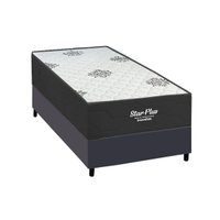 Cama Box CRC Solteiro +Colchão Molas Star Inovaflex 88x188