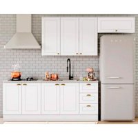 Cozinha Completa Henn 5 Peças Americana s/Pia CZ130 Branco