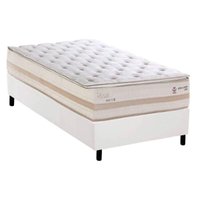 Cama Box CRC Solteiro +Colchão Molas Real Herval 88x188