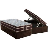 Cama Box Baú CRC Solt +Colchão Espuma D33 Tech1500 Probel 88