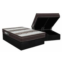 Cama Box Baú CRC Queen +Colchão Ortopédico Light Ortobom 158