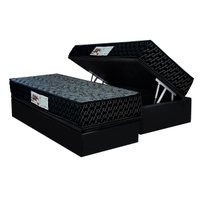 Cama Box Baú CRC Solt +Colchão Ortopédico Gold Paropas -