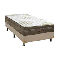 Cama Box Solteiro: Colchão Molas SuperPocket Ensacadas Ortobom Gold Ultragel + Box Nobuck Clean (88x188)