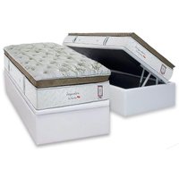 Cama Box Baú CRC Solteiro +Colchão Molas Imperatore Herval -