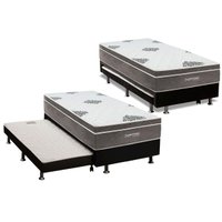 Cama Box c/Aux CRC Solt +Colchão Molas Essential Inovaflex -