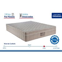 Colchão Solteiro Molas SuperPocket Ortobom Ensacadas Airtech 88x188x35