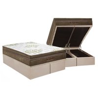Cama Box Baú CRC King +Colchão Molas Super Pocket Ultra Gel Ortobom -